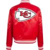 Pro Standard Womens NFL Kansas City Chiefs Retro Classics Satin Jacket Red L