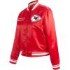 Pro Standard Womens NFL Kansas City Chiefs Retro Classics Satin Jacket Red L