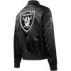 Pro Standard Womens NFL Las Vegas Raiders Classic Chenille Satin Jacket Black XS