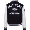 Pro Standard Womens NFL Pearls Varsity Jacket(Black)