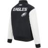 Pro Standard Womens NFL Philadelphia Eagles Game Day Classics Varsity Jacket Black/White S