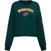 Pro Standard Womens NHL Classic Chenille Crewneck Sweatshirt(Forest Green)