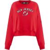 Pro Standard Womens NHL Classic Chenille Crewneck Sweatshirt(Red)