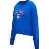 Pro Standard Womens NHL Classic Chenille Crewneck Sweatshirt(Royal Blue)