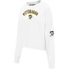 Pro Standard Womens NHL Classic Chenille Crewneck Sweatshirt(White)