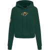 Pro Standard Womens NHL Classic Chenille Cropped Pullover Hoodie(Forest Green)