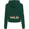 Pro Standard Womens NHL Classic Chenille Cropped Pullover Hoodie(Forest Green)