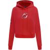 Pro Standard Womens NHL Classic Chenille Cropped Pullover Hoodie(Red)