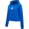 Pro Standard Womens NHL Classic Chenille Cropped Pullover Hoodie(Royal Blue)