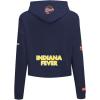 Pro Standard Womens WNBA Indiana Fever Classic Player Name And Number Cropped Pullover Hoodie(Midnight Navy)