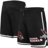 Mens NFL Classic Chenille Cotton Double Knit Short(Arizona Cardinals  Black)