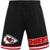Mens NFL Classic Chenille Cotton Double Knit Short(Black)