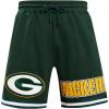 Mens NFL Classic Chenille Cotton Double Knit Short(Forest Green)