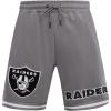 Mens NFL Classic Chenille Cotton Double Knit Short(Gray)