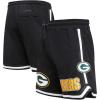 Mens NFL Classic Chenille Cotton Double Knit Short(Green Bay Packers  Black)