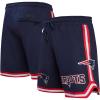 Mens NFL Classic Chenille Cotton Double Knit Short(New England Patriots  Navy)