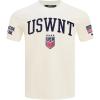 Mens USSF Classic Chenille Cotton Short Sleeve Tee(Eggshell)