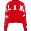PRO STANDARD Womens NBA Wingspan Brushed Back French Terry Crewneck Sweatshirt(Red)