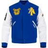 Pro Standard Mens College Classic Chenille Varsity Jacket(Dodger Blue/White)