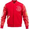 Pro Standard Mens NBA Classic Varsity Varsity Jacket(Red)