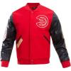 Pro Standard Mens NBA Classic Varsity Varsity Jacket(Red/Black)