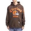 Pro Standard Mens NFL Old English Brushed Back French Terry Pull Over Hoodie(Brown)