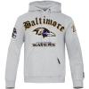 Pro Standard Mens NFL Old English Brushed Back French Terry Pull Over Hoodie(Heather Grey)