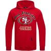 Pro Standard Mens NFL Old English Brushed Back French Terry Pull Over Hoodie(Red)