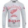 Pro Standard Mens NHL Old English Crewneck Sweatshirt(Heather Grey)