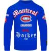 Pro Standard Mens NHL Old English Crewneck Sweatshirt(Royal Blue)