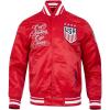 Pro Standard Mens USSF Sublimated Satin Jacket(Red)