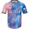 Pro Standard Mens USSF US Soccer Sublimated Mesh Short Sleeve Mesh Top Red/White/Blue M