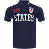 Pro Standard Men’s Ussf Classic Chenille Polo(Midnight Navy)