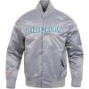Pro Standard Mens WNBA Classic Chenille Satin Jacket(Gray)