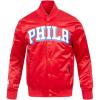 Pro Standard NBA mens Mens Nba Classic Satin Jacket(Red)