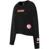 Pro Standard NBA womens Womens Nba Wingspan Brushed Back French Terry Crewneck Sweatshirt(Black)