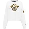 Pro Standard NHL womens Womens Nhl Classic Chenille Brushed Back French Terry Crewneck Sweatshirt(White)