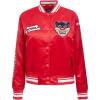 Pro Standard Womens College Classic Essentials Satin Jacket(Red)