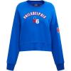 Pro Standard Womens NBA Classic Chenille Crewneck Sweatshirt(Royal Blue)