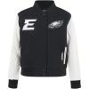 Pro Standard Womens NFL Philadelphia Eagles Game Day Classics Varsity Jacket Black/White S