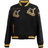 Pro Standard Womens NFL Pittsburgh Steelers Retro Classics Varsity Jacket Black/Yellow XS