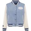 Pro Standard Womens NFL San Francisco 49ers Varsity Blues Denim Jacket Denim/Linen L