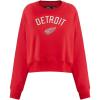 Pro Standard Womens NHL Classic Chenille Crewneck Sweatshirt(Red)