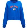 Pro Standard Womens NHL Classic Chenille Crewneck Sweatshirt(Royal Blue)