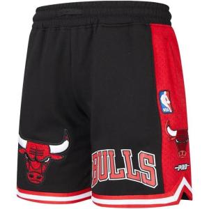 Big Boys NBA Classic Chenille Fleece Athletic Short(Black/Red)