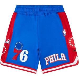 Big Boys NBA Classic Chenille Fleece Athletic Short(Royal Blue/Red)