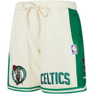 Big Boys NBA Retro Classics Fleece Athletic Short(Eggshell/ Kelly Green)