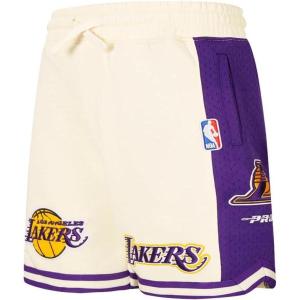Big Boys NBA Retro Classics Fleece Athletic Short(Eggshell/ Purple)