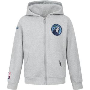 Pro Standard Big Boys NBA Classic Chenille Fleece Full Zip Hoodie(Heather Grey)