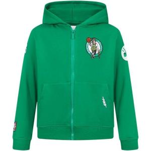 Pro Standard Big Boys NBA Classic Chenille Fleece Full Zip Hoodie(Kelly Green)